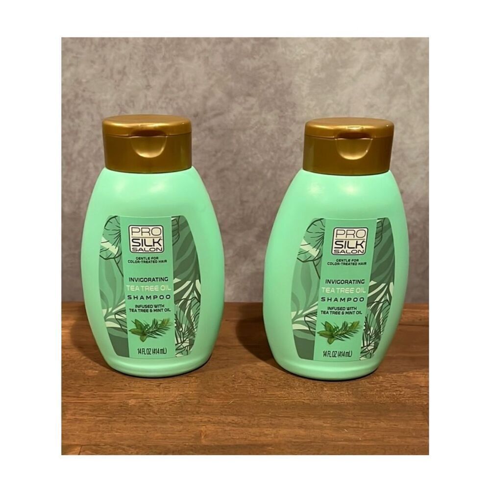 Pro Silk Salon Tea Tree Oil Shampoo Set of two 14oz size